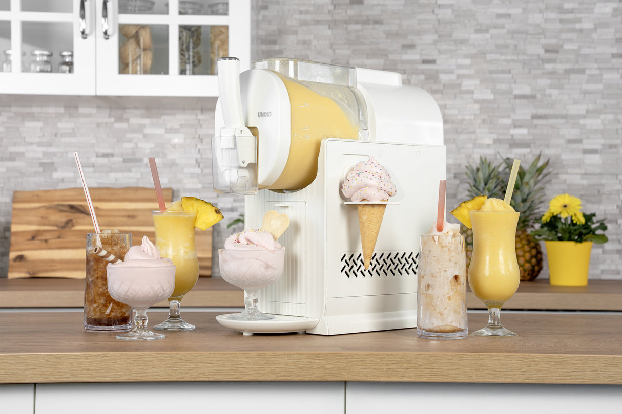 Unold 48965 Sofia Schwarz 2in1 Slush- & Softeismaschine