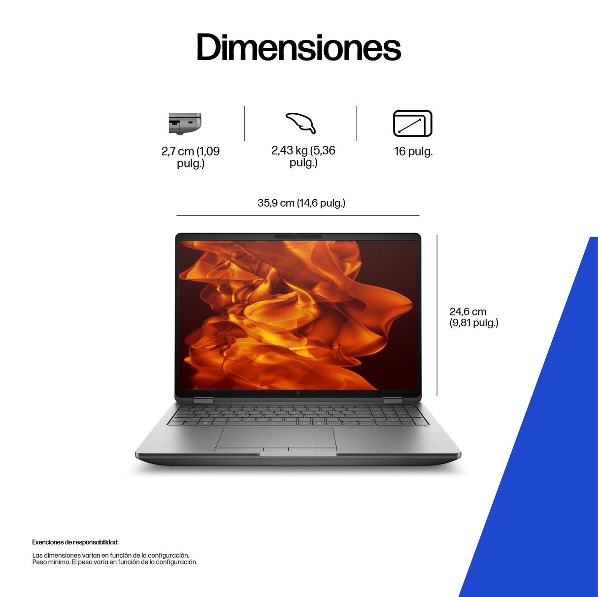 Portátil Workstation Zbook Fury 16 G1i Win 11 Pro Vpro