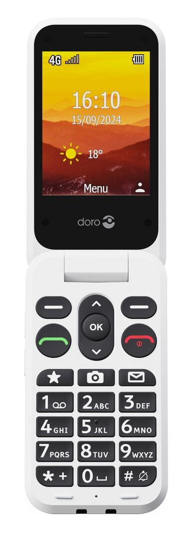 Telefono Movil Doro Leva L30 2.8" 4g Rojo Blanco