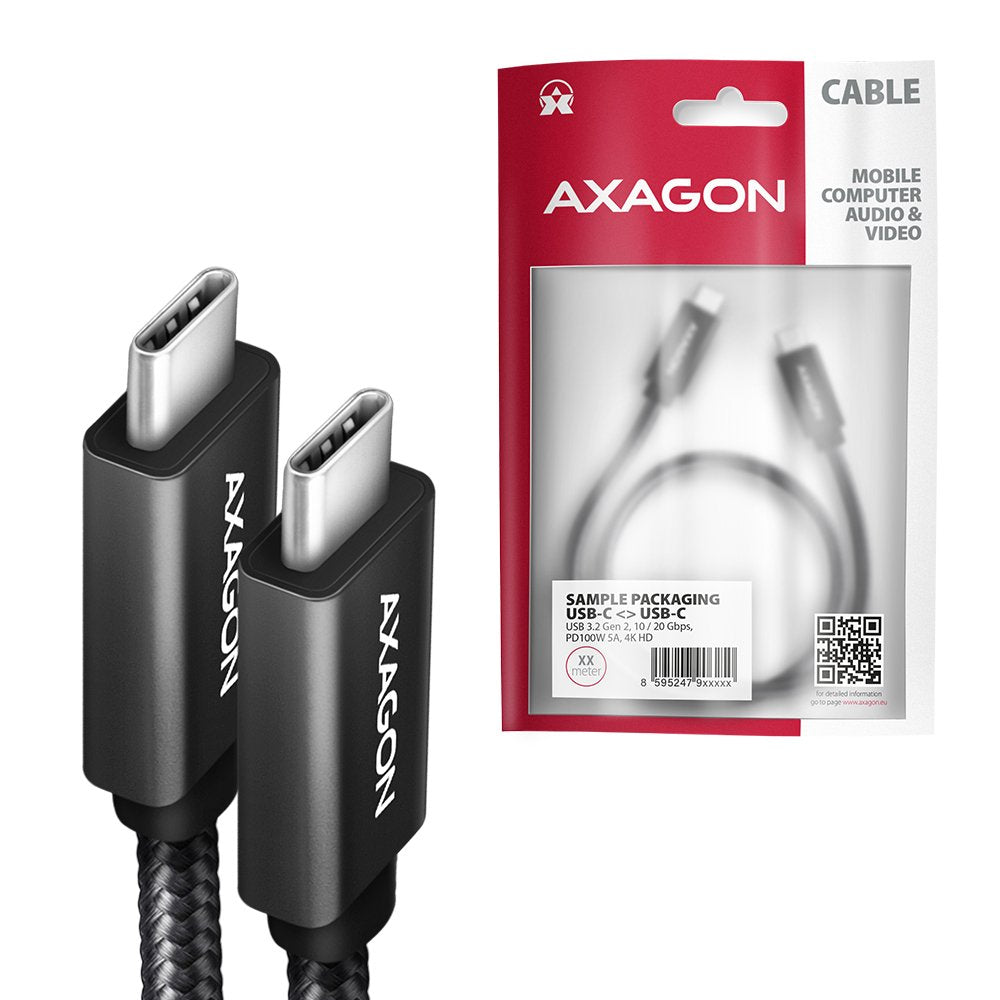 EAN 8595247908469 - Axagon BUCM32-CM15AB cable USB USB 3.2 Gen 2x2 1,5 m USB C Negro imagen 8