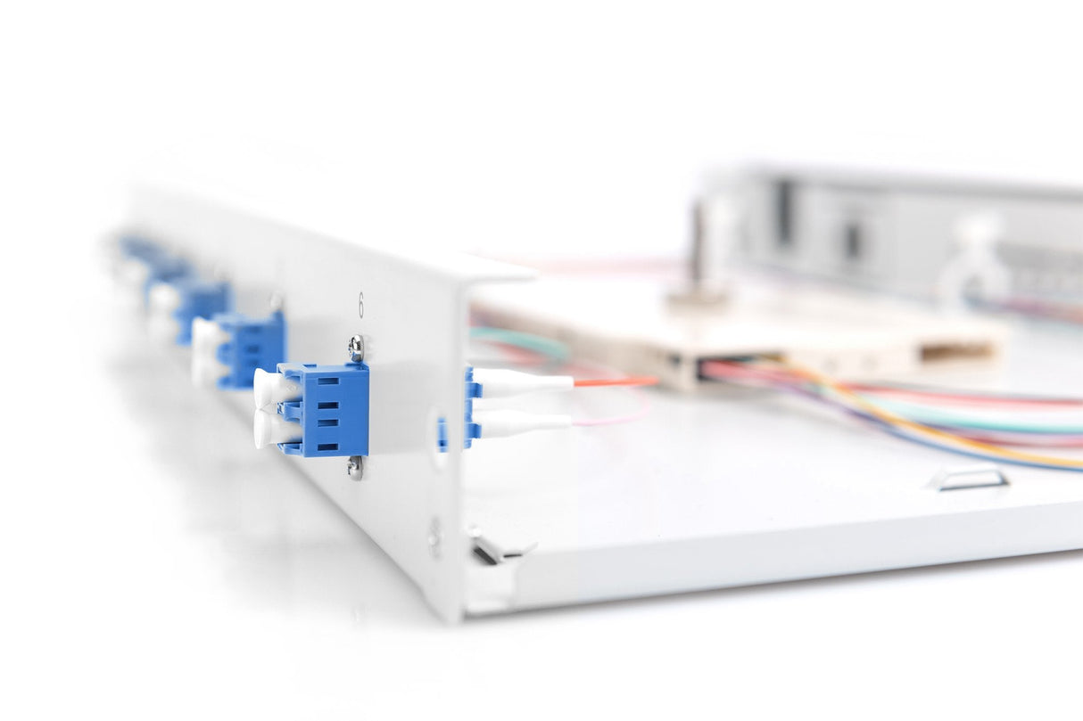Digitus Caja De Empalme De Fibra Óptica, Equipada, Lc, Os2 - 1u - 19"