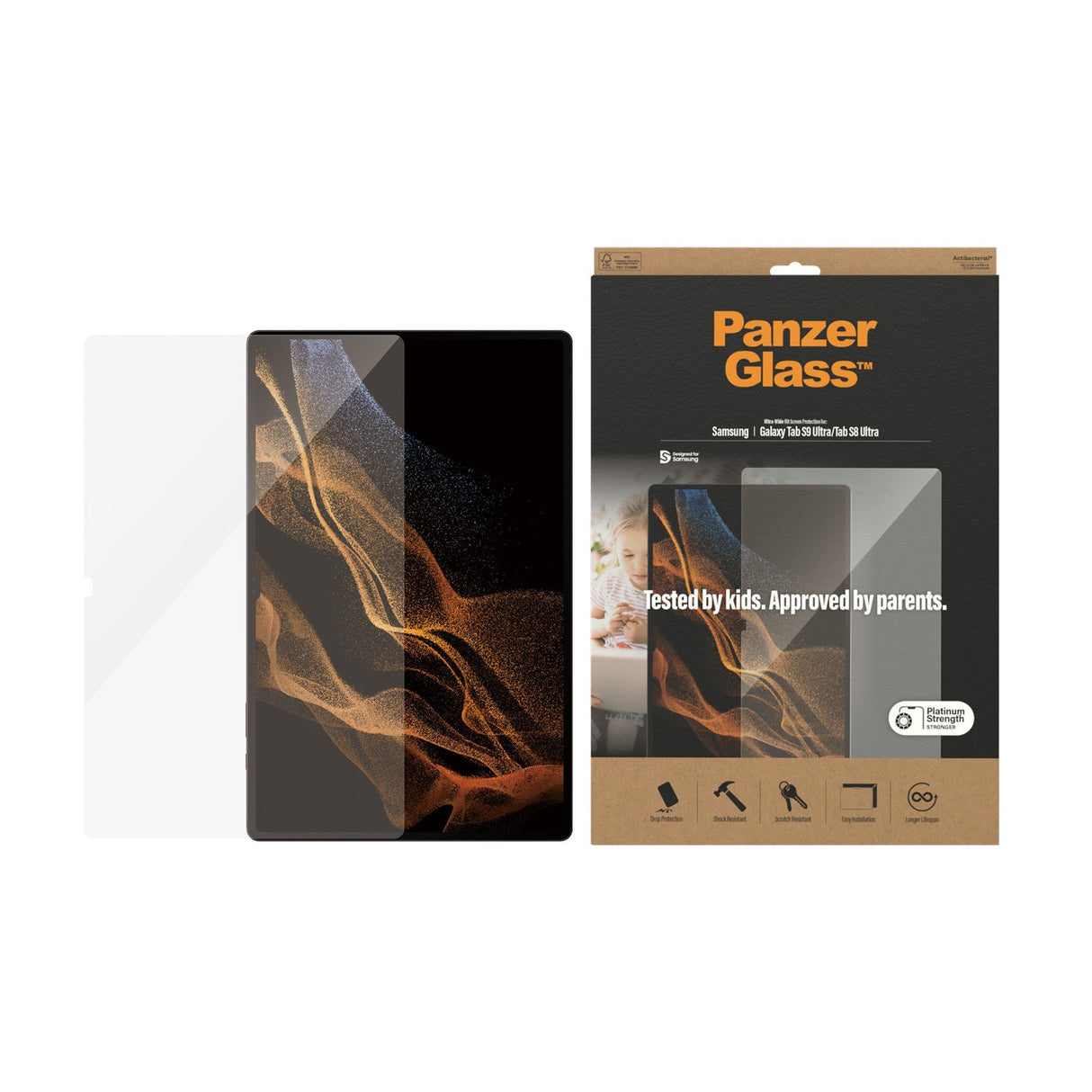 EAN 5711724072895 - PanzerGlass ® Screen Protector Samsung Galaxy Tab S8 Ultra | S9 Ultra | Ultra-Wide Fit Protector de panta imagen 2