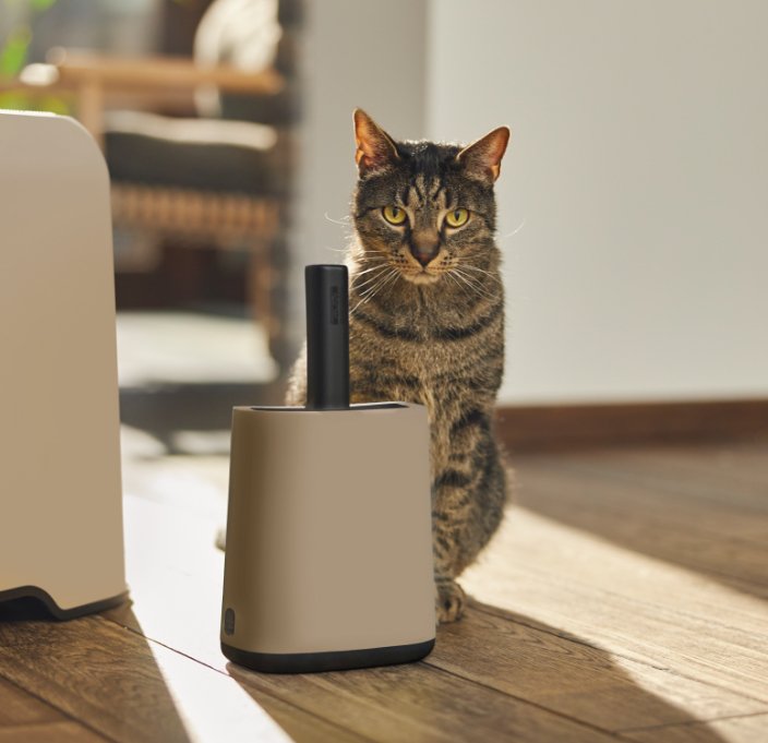 Rotho Biala Lopatka Z Podstawka+ Worki 16x8cmcappuccino