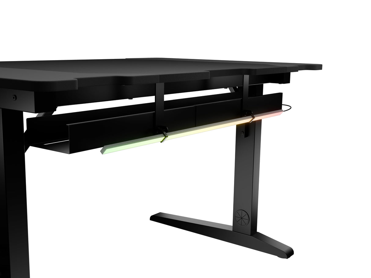 Mesa Gaming Genesis Holm Modular 120 Rgb Negro 120x75 Cm