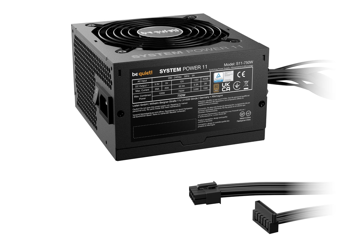 EAN 4260052191880 - be quiet! System Power 11 750W unidad de fuente de alimentación 20+4 pin ATX ATX Negro imagen 2