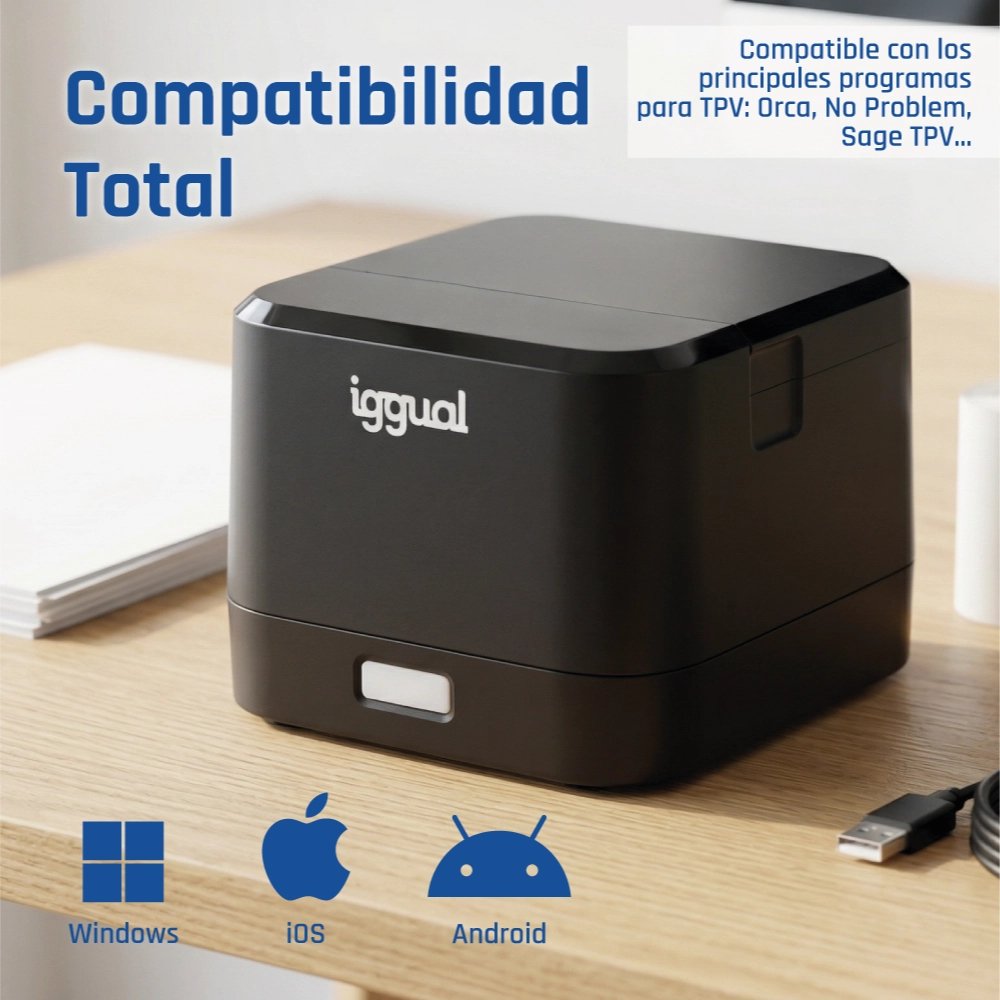EAN 8435364318836 - iggual TP Easy 58 203 x 203 DPI Alámbrico Transferencia térmica Impresora de recibos imagen 20