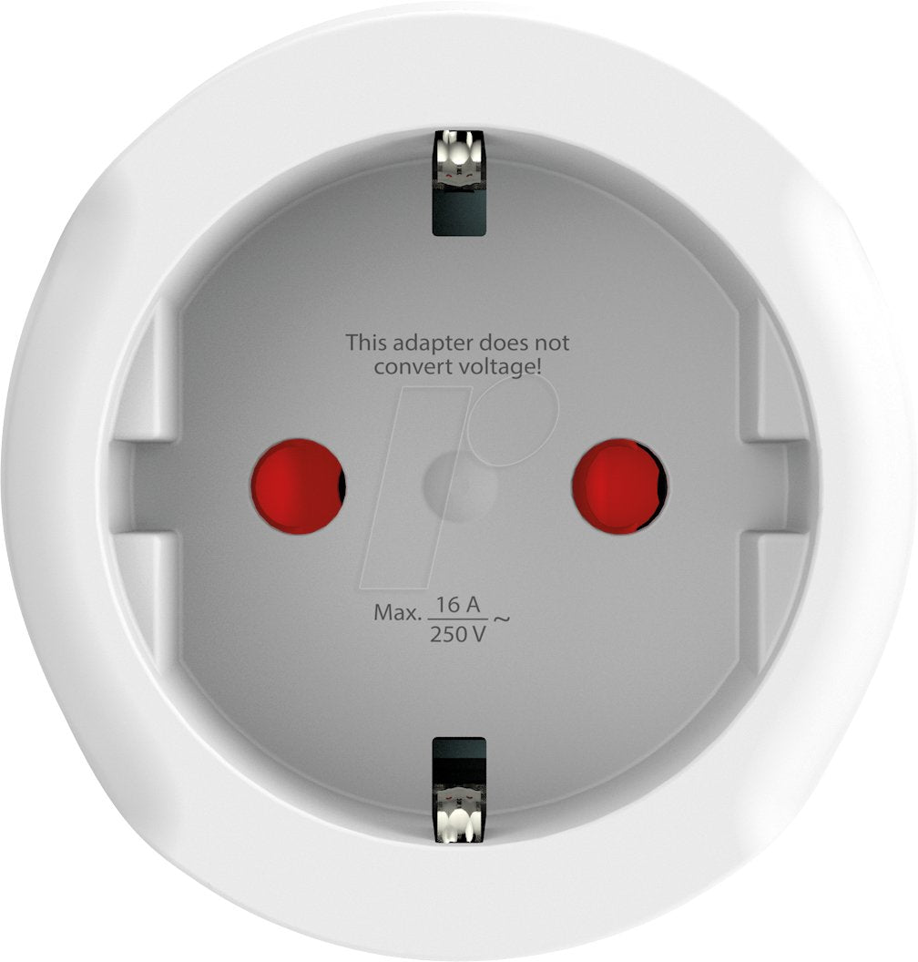 Skross 1.500272 Adaptador De Enchufe Eléctrico Tipo C (Europlug) Universal Blanco