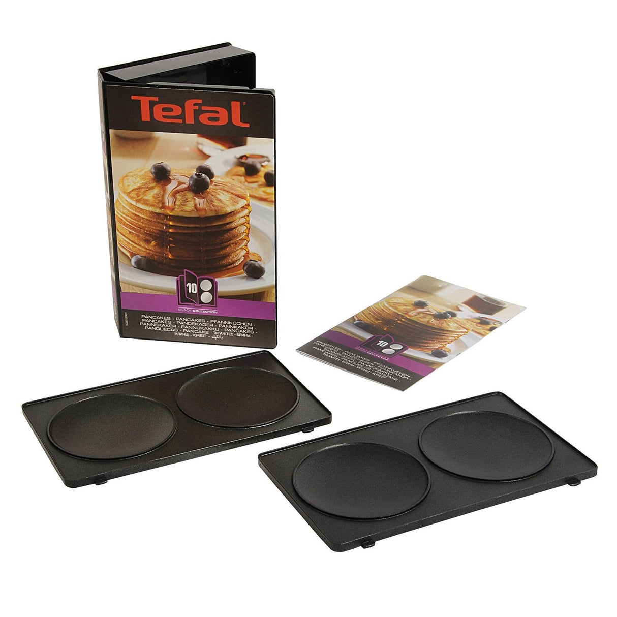Tefal Juego De Platos Para Aperitivos N.° 10 Tortitas, Plato Grill Xa8010