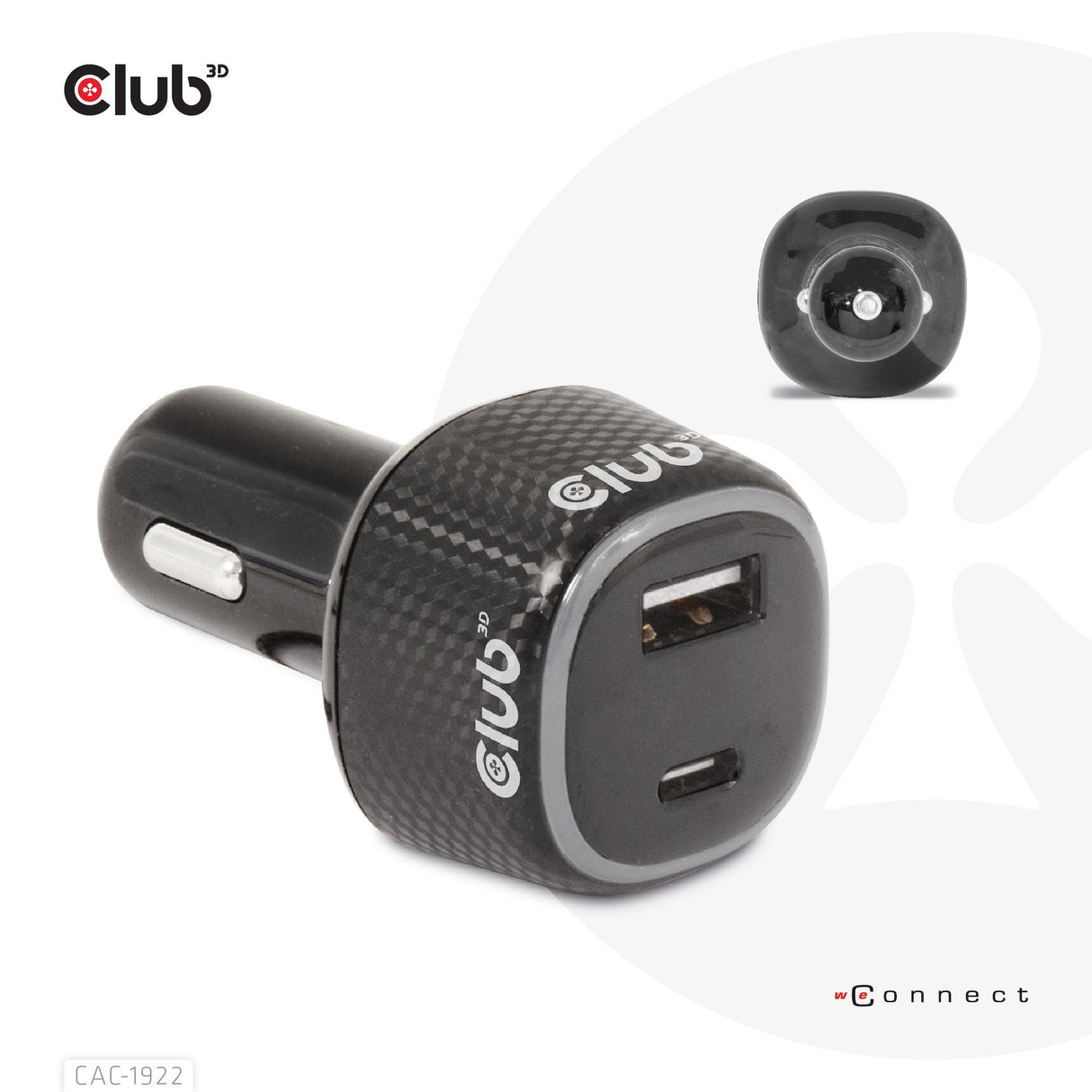 EAN 8719214472795 - CLUB3D CAC-1922 cargador de dispositivo móvil Portátil Negro Encendedor de cigarrillos Auto imagen 8