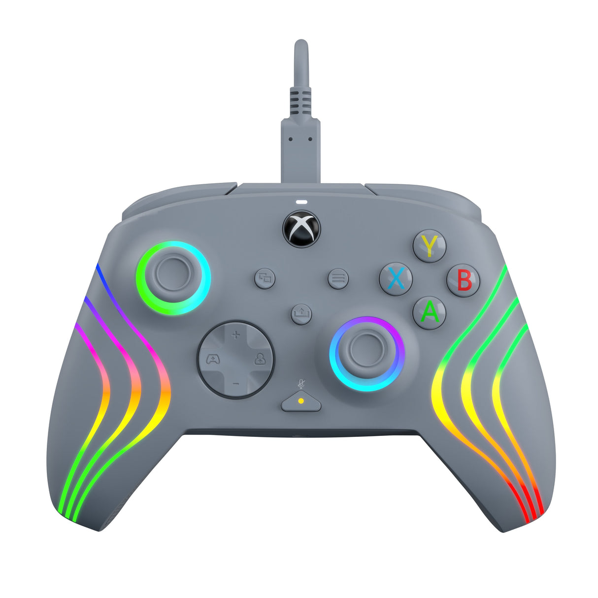 Mando Pdp Afterglow Wave Alámbrico, Gamepad (Gris, Para Xbox Y Pc)