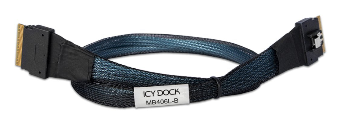 EAN 4713227446235 - Icy Dock MB406L-B cable Serial Attached SCSI (SAS) 0,5 m Negro imagen 1