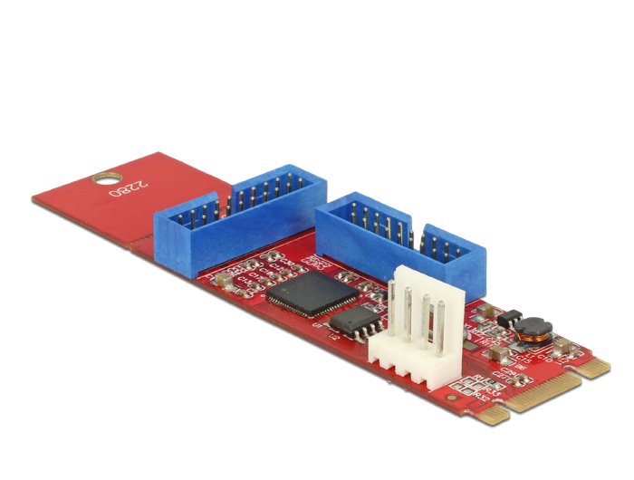 Conector B+M De La Tecla Delock M.2> 2 X Usb 3.0 Post Enchufes, Convertidor 62843