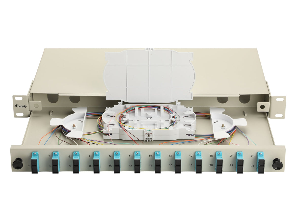 Equip Lwl-Spleisskamen 12-Port Sc-Duplex Om3 1u Komplett Gr