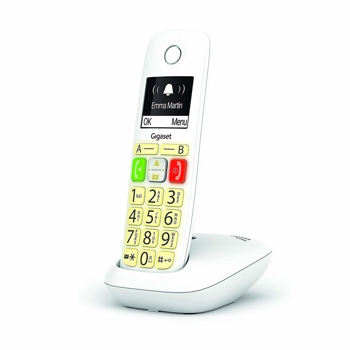 Telefono Fijo Inalambrico Gigaset E290 Blanco 150 Numeros - 21 Tonos