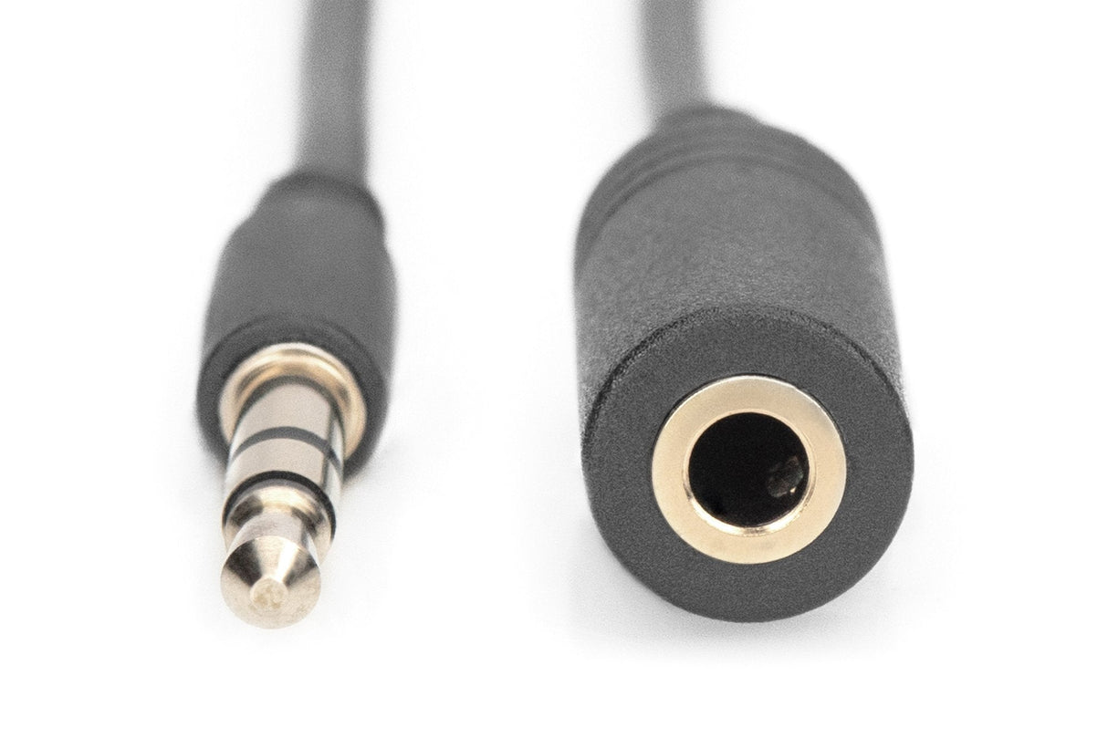 Assmann Electronic 3.5mm M/F, 2.5 M Cable De Audio 2,5 M 3,5mm Negro