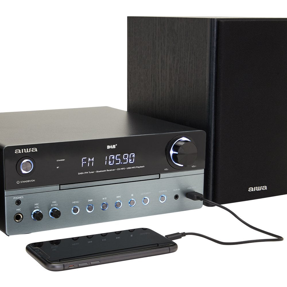 EAN 8435256898491 - Aiwa MSBTU-700DAB sistema de audio para el hogar Microcadena de música para uso doméstico 25 W Azul ártic imagen 8