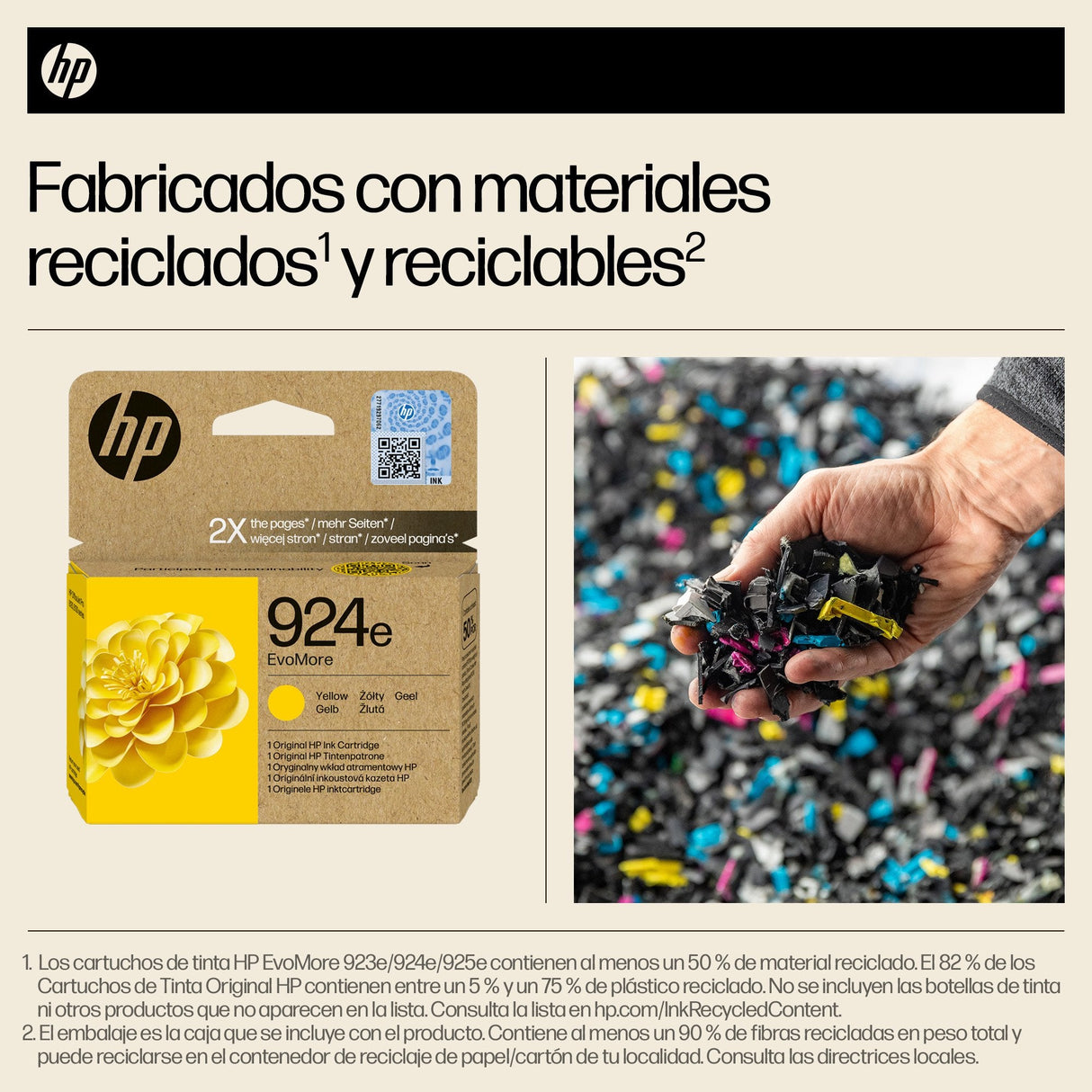 EAN 0196786147487 - HP 924e EvoMore Yellow Original Ink Cartridge cartucho de tinta 1 pieza(s) Alto rendimiento (XL) Amarillo imagen 2