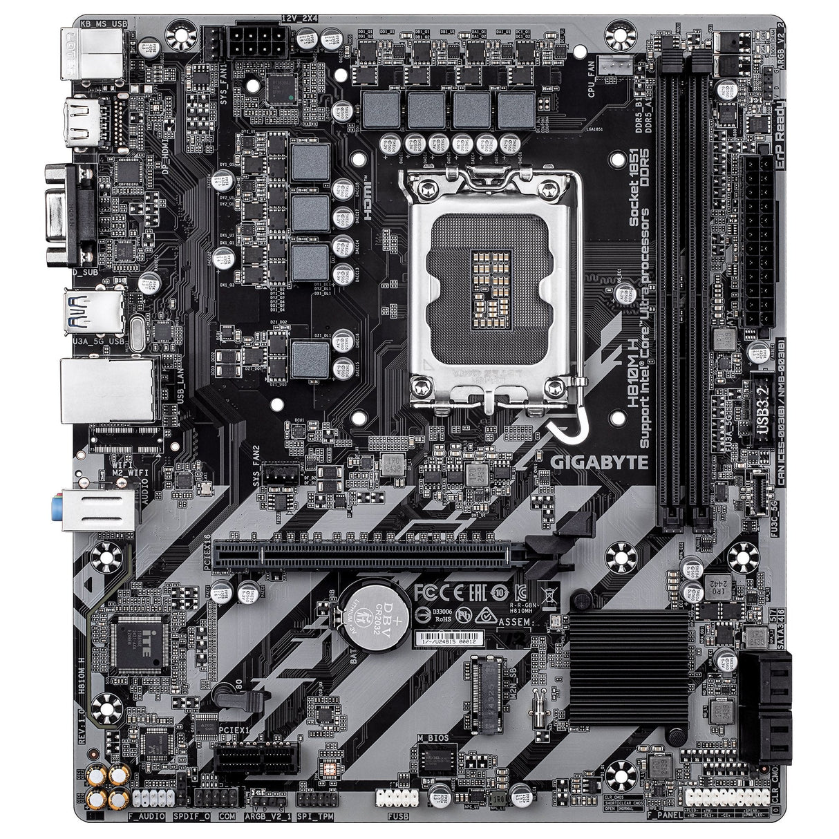 EAN 4719331869540 - GIGABYTE H810M H placa base Intel H810 LGA 1851 (Socket V1) micro ATX imagen 2