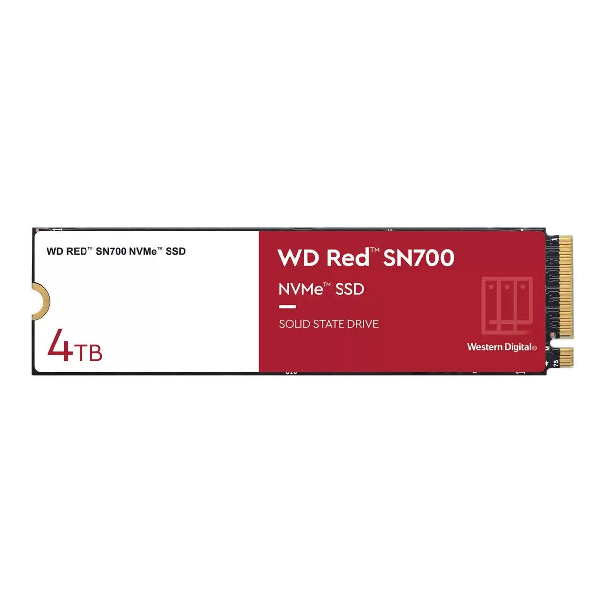 Disco Ssd Western Digital Red Nvme 4tb Pcie Sn700, Geb3 8gb/S, (R:3400/W:3100 Mb/S) Tbw 5100