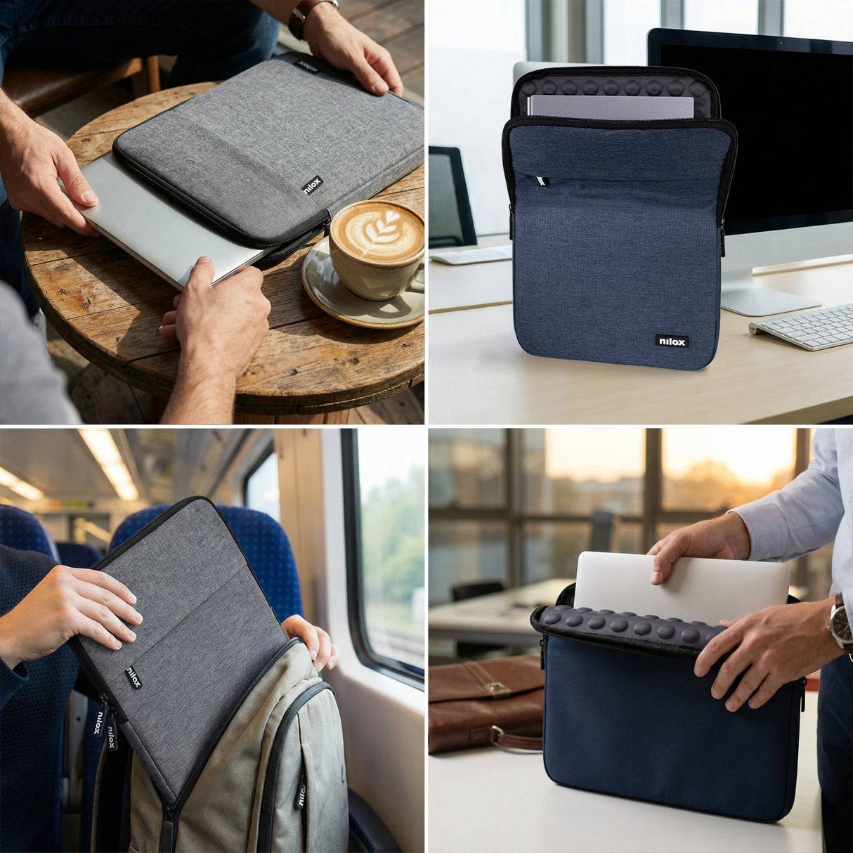 EAN 8431775036055 - Nilox SLEEVE 17.3 GRIS 43,9 cm (17.3") Funda imagen 6