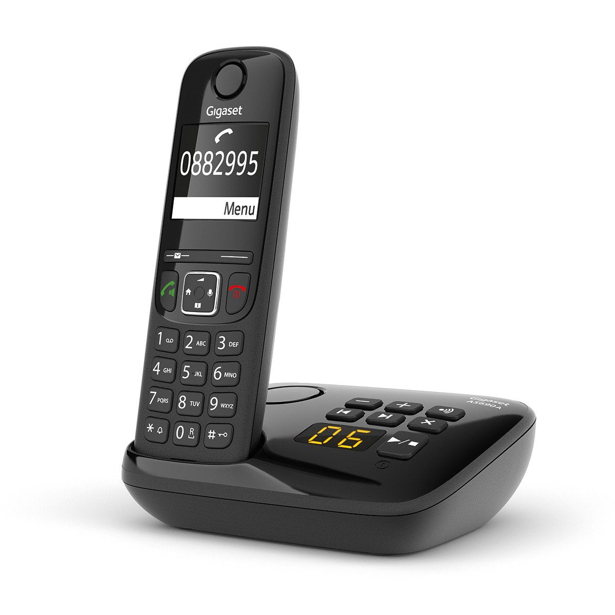Gigaset As690a Dect Cordless Phone Black