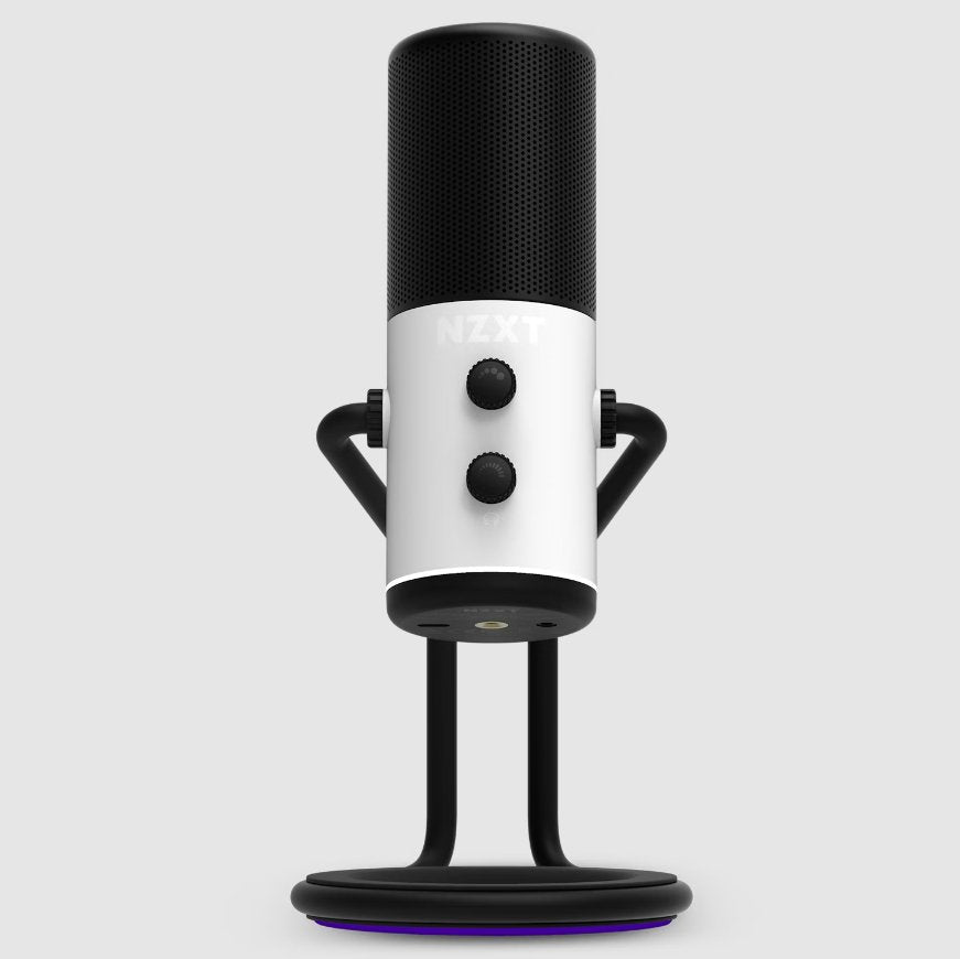 Microfono Sobremesa Nzxt Capsule Para Streaming Cardiode Usb-C Blanco