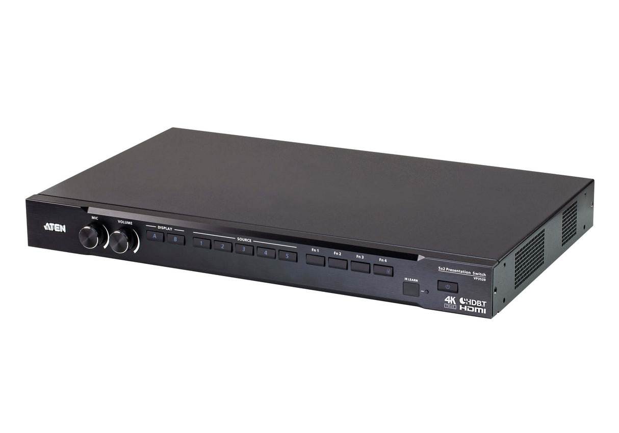 Switch De Presentaciones True 4k Seamless 5 X 2 Con Funciones De Control De Aten