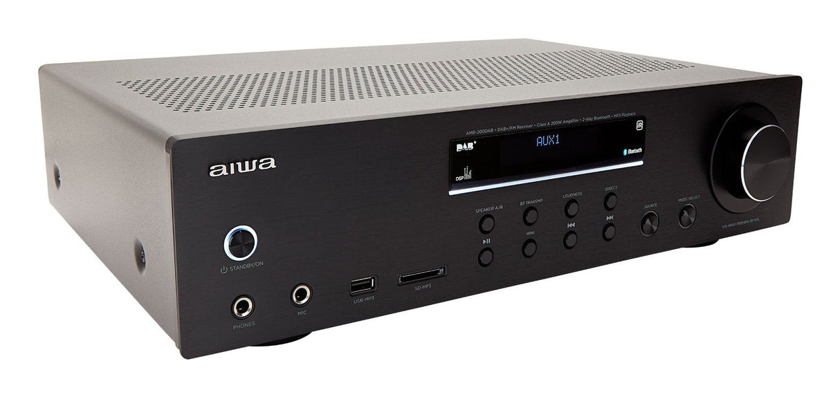 EAN 8435256898033 - Aiwa AMR-200DAB/BK amplificador de audio 2.0 canales Hogar Negro imagen 3