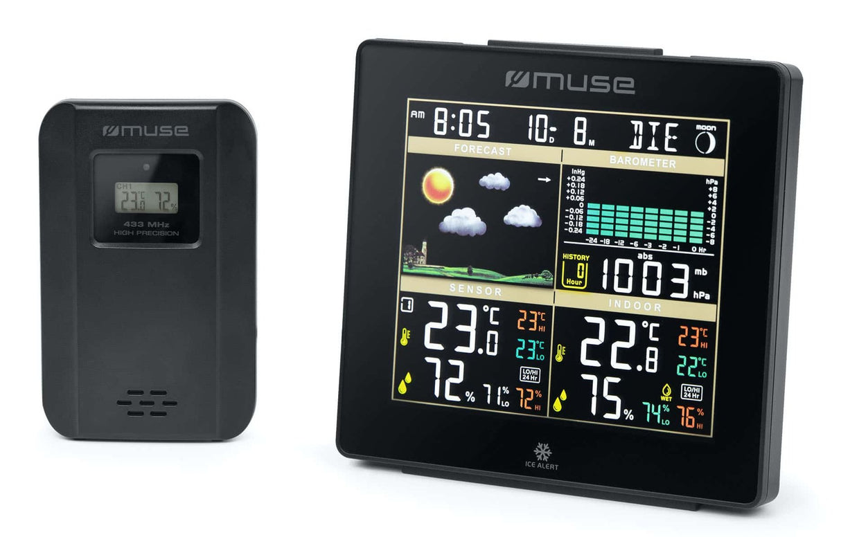 EAN 3700460209452 - Muse M-085 WS estación meteorológica digital Negro LCD CC/Batería imagen 1