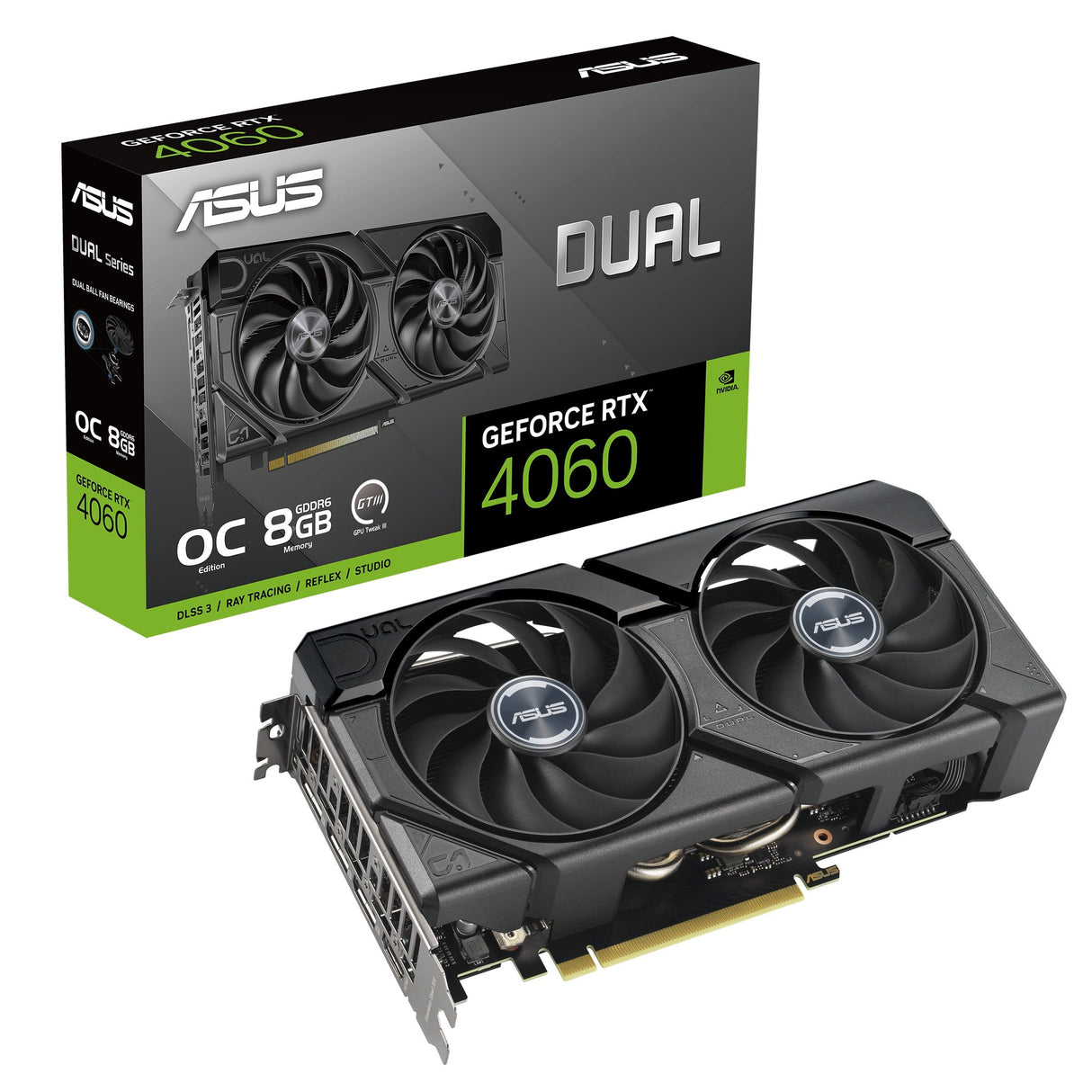 Tarjeta Grafica Asus Dual Geforce Rtx 4060 Evo 8gb - Overclocked Edition Geforce Rtx 4060 - 8 Gb