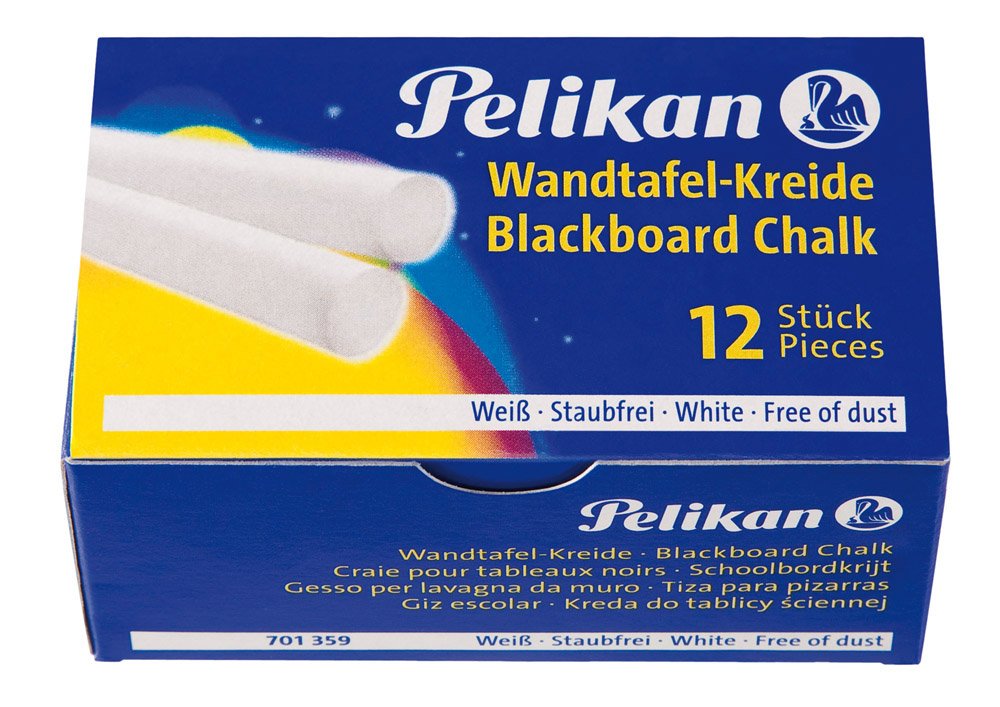 Pelikan Tiza Pizarra 755 Blanca 12uds Caja Plegable