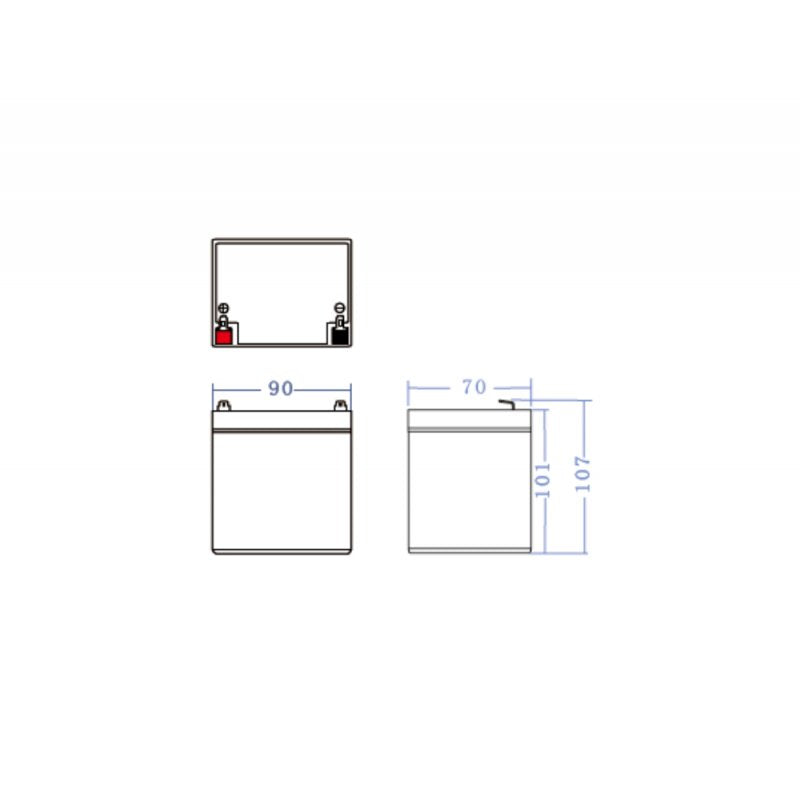 Greencell Batería Agm Vrla 12v 5.3ah