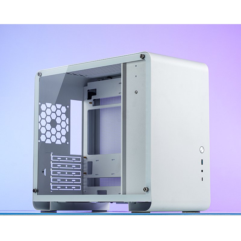 Jonsbo U4 Mini Micro-Atx-Carcasa, Tempered Glass - Blanco