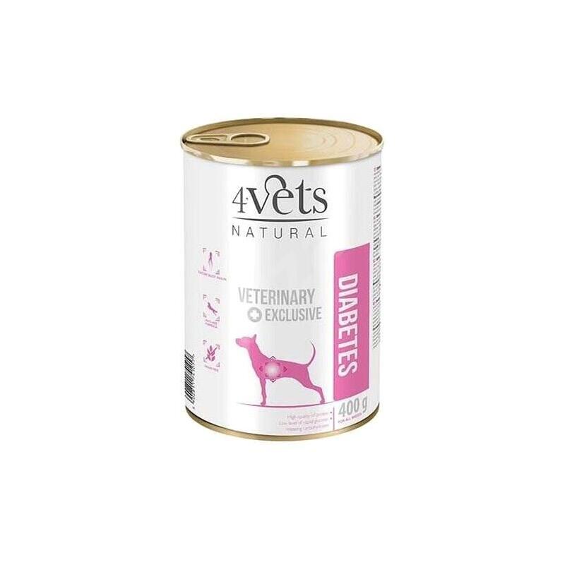 4vets Natural Diabetes Dog - Comida Húmeda Para Perros - 400 G