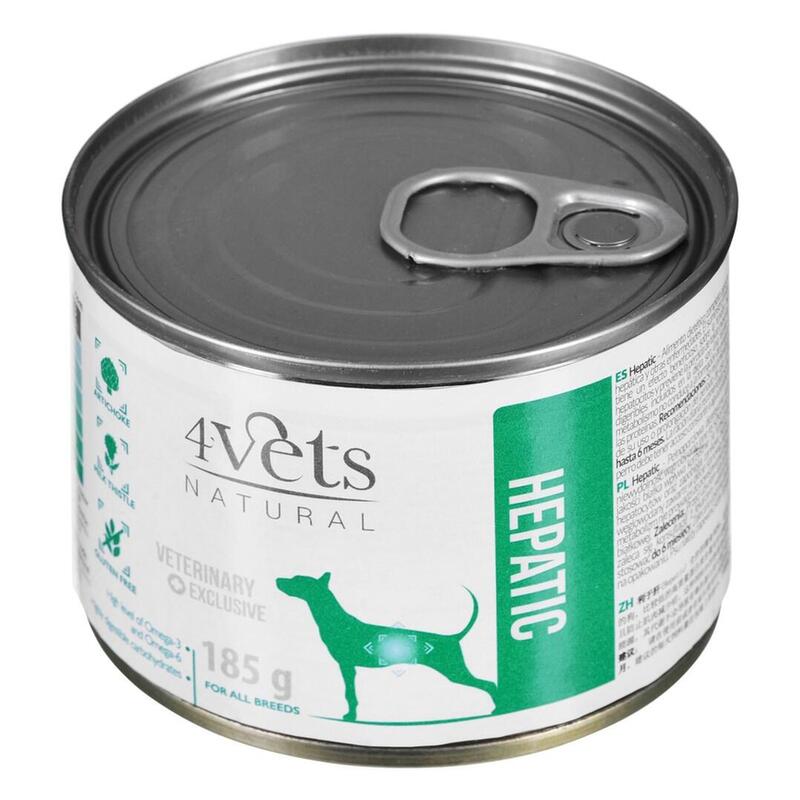 4vets Natural Hepatic Dog - Comida Húmeda Para Perros - 185 G