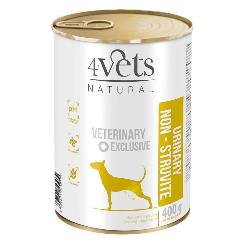 4vets Natural Urinary No Struvit Dog - Comida Húmeda Para Perros - 400 G