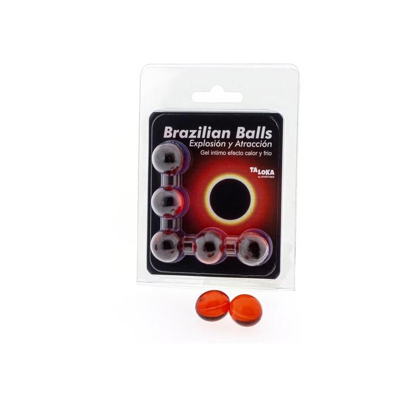 5 Brazilian Balls Explosion De Aromas Gel Excitante Efecto Calor Y Frio.