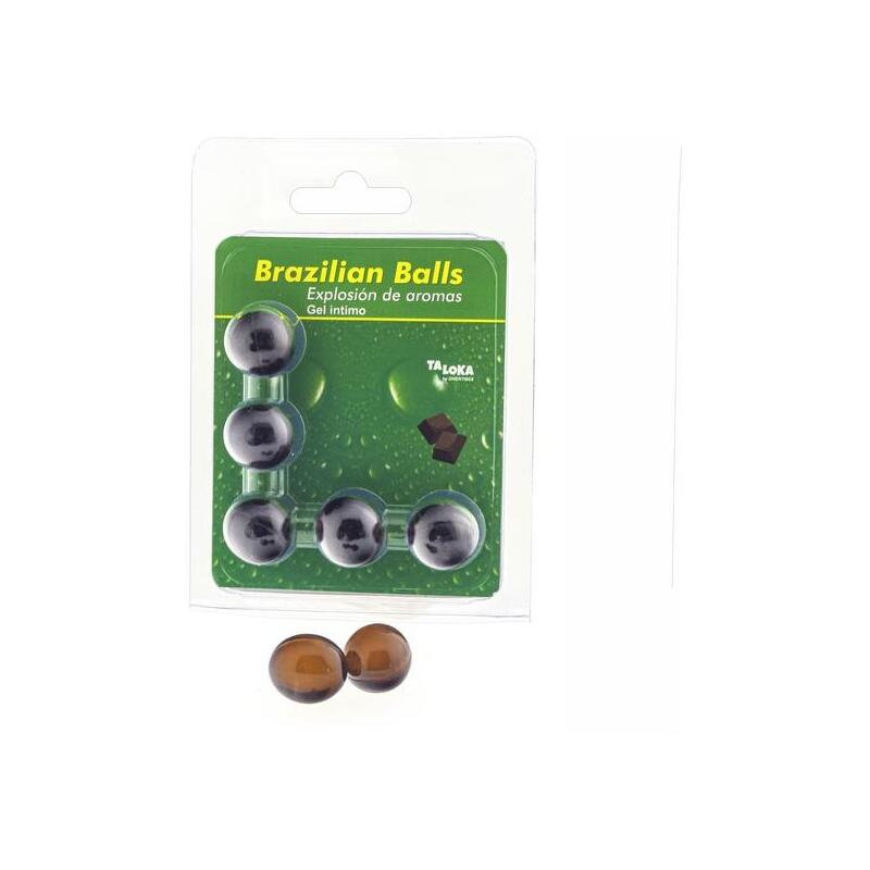 5 Brazilian Balls Explosion De Aromas Gel Intimo - Chocolate