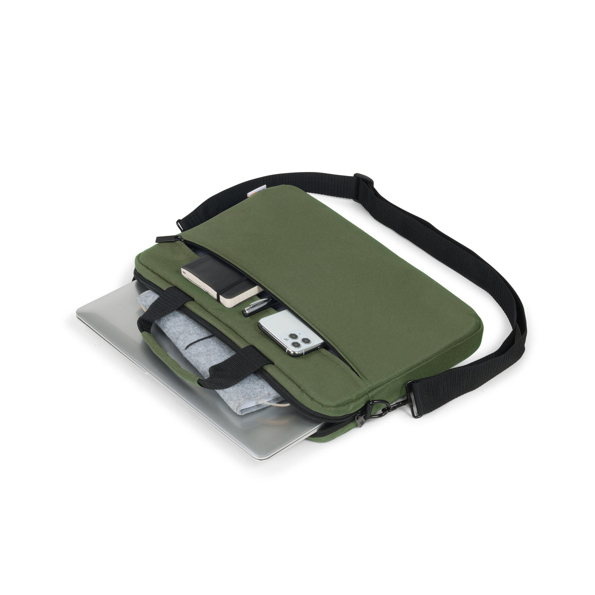 EAN 7640186417242 - BASE XX D31959 maletines para portátil 35,8 cm (14.1") Bandolera Verde, Oliva imagen 5