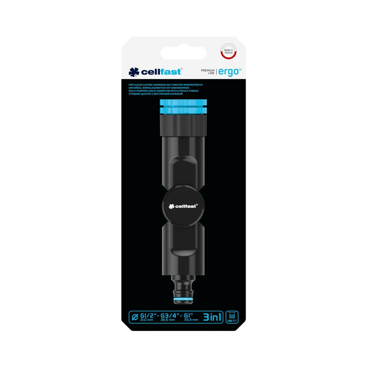 EAN 5907553505691 - CELLFAST 53-250 Conector para grifo ABS Negro 1 pieza(s) imagen 4