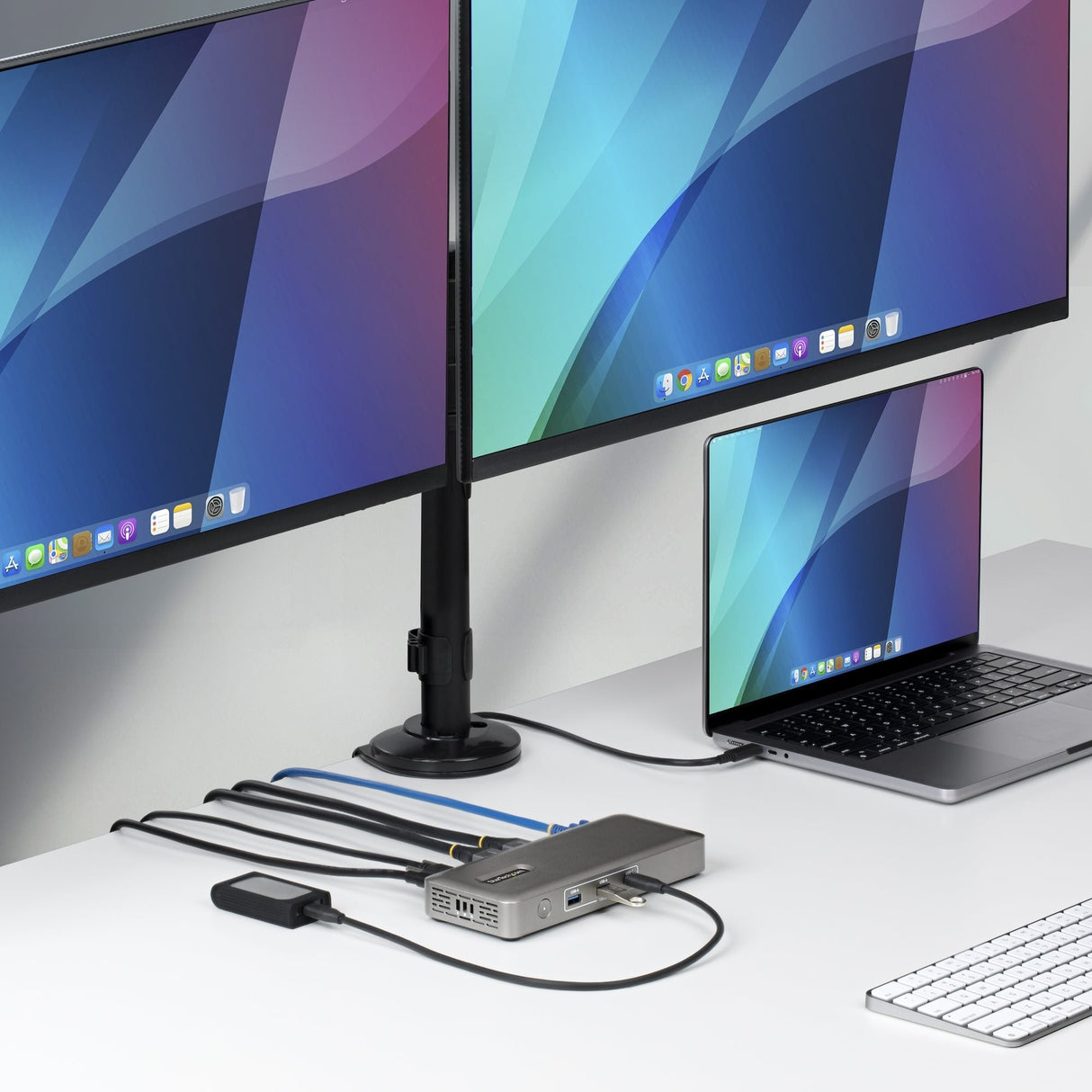 EAN 0065030921930 - StarTech.com 208UE-USB4-DOCK base para portátil y replicador de puertos Alámbrico Gris imagen 2
