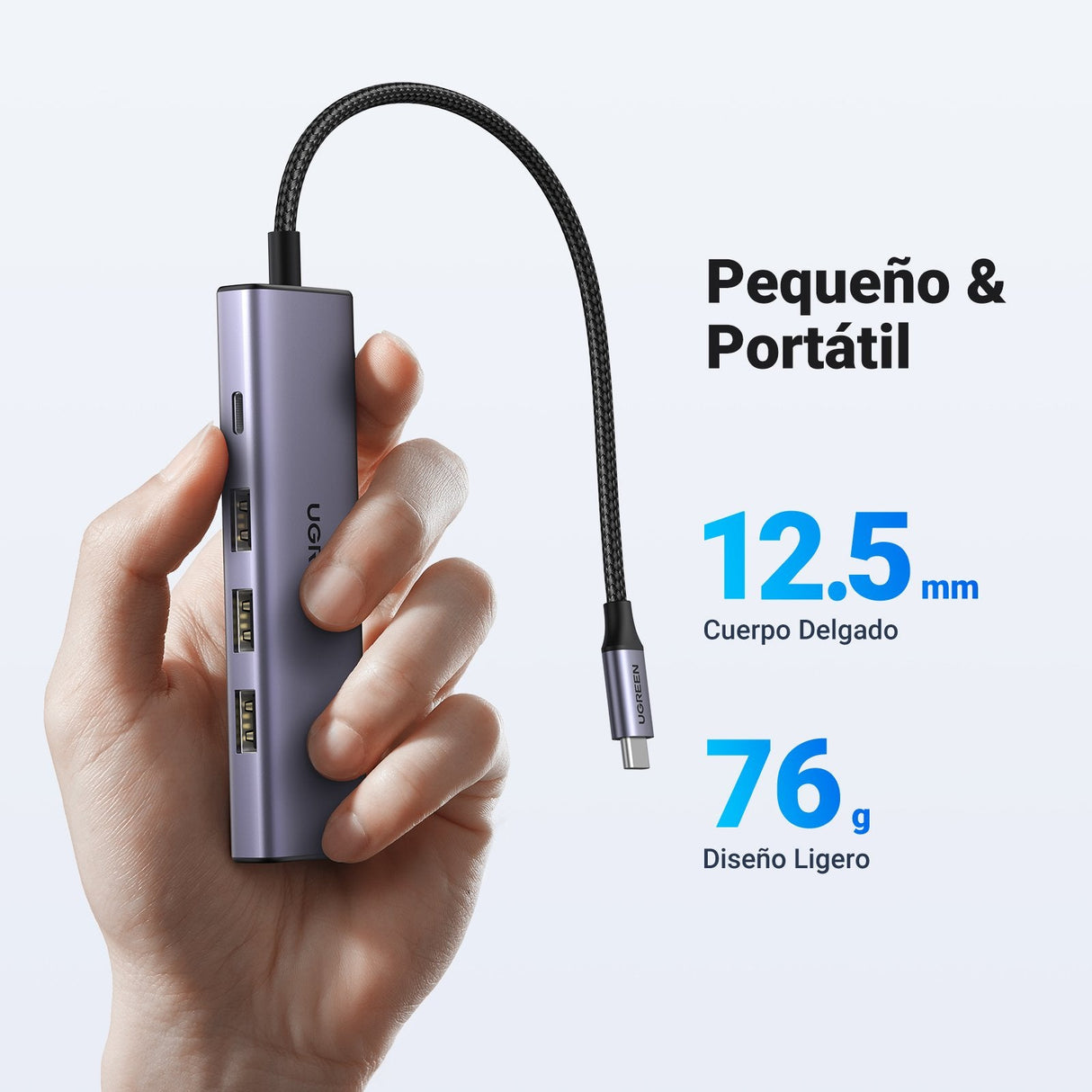 Hub Ugreen 5in1 Usbc To Hdmi+3*Usb 3.0 A+Pd