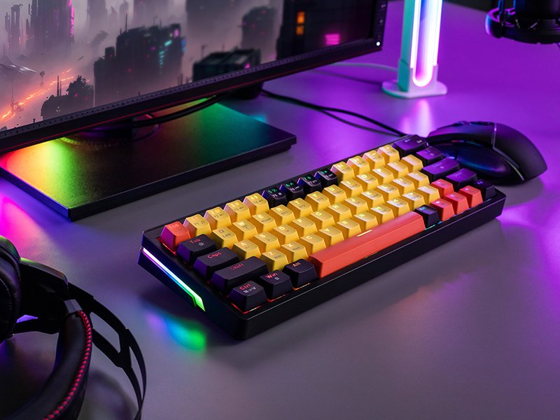 EAN 5907512871898 - Tracer EVO2 teclado Juego USB + RF Wireless + Bluetooth QWERTY Inglés Negro, Naranja, Amarillo imagen 7