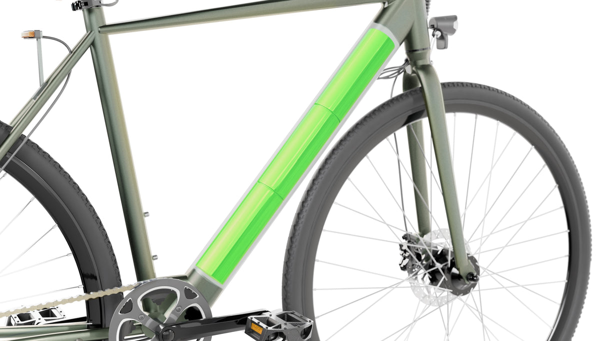 Sharp Gravel E-Bike 250w Motor App 70km GrN Glanz