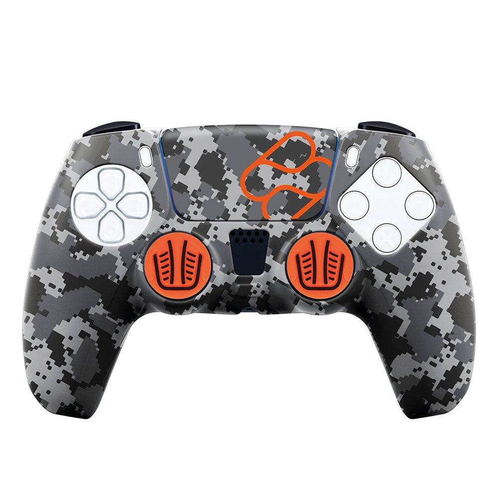 Funda Silicona Fr-Tec Custom Kit Digital Black Camo Para Mando Ps5 Gris