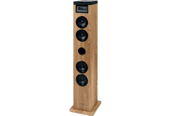 Thomson Sound Tower 60w Cd Usb Sd Radio Aux Mando Wood/Black Ds122cd