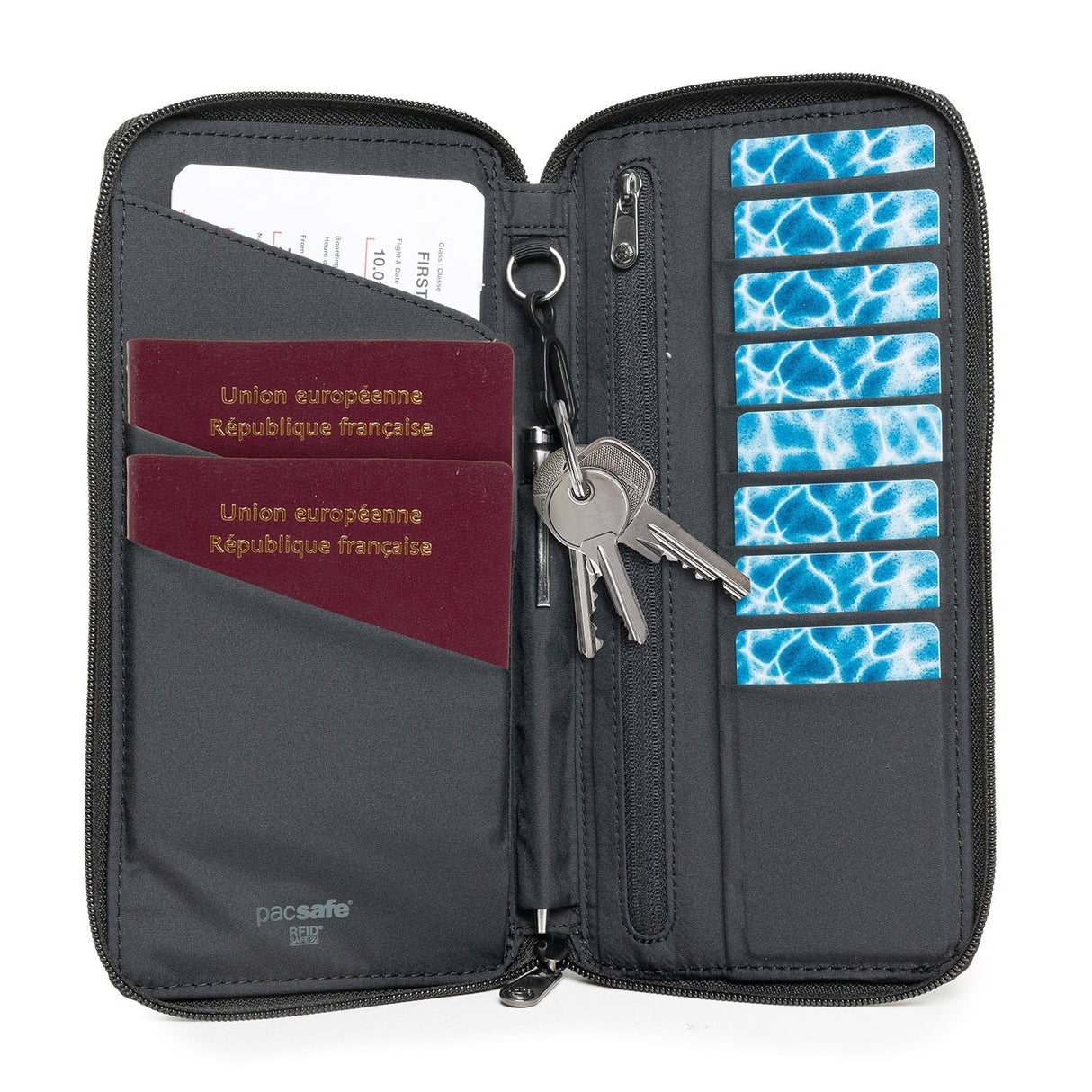 EAN 0688334002695 - Pacsafe 11055100 monedero, tarjetero y portadocumento de viaje Riñonera antirrobo de viaje Negro Poliéste imagen 2