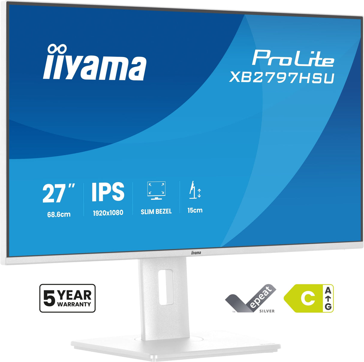 Monitor Iiyama 27" Xb2797hsu-W1 16:9 Hdmi+Dp+2xusb-C Ips