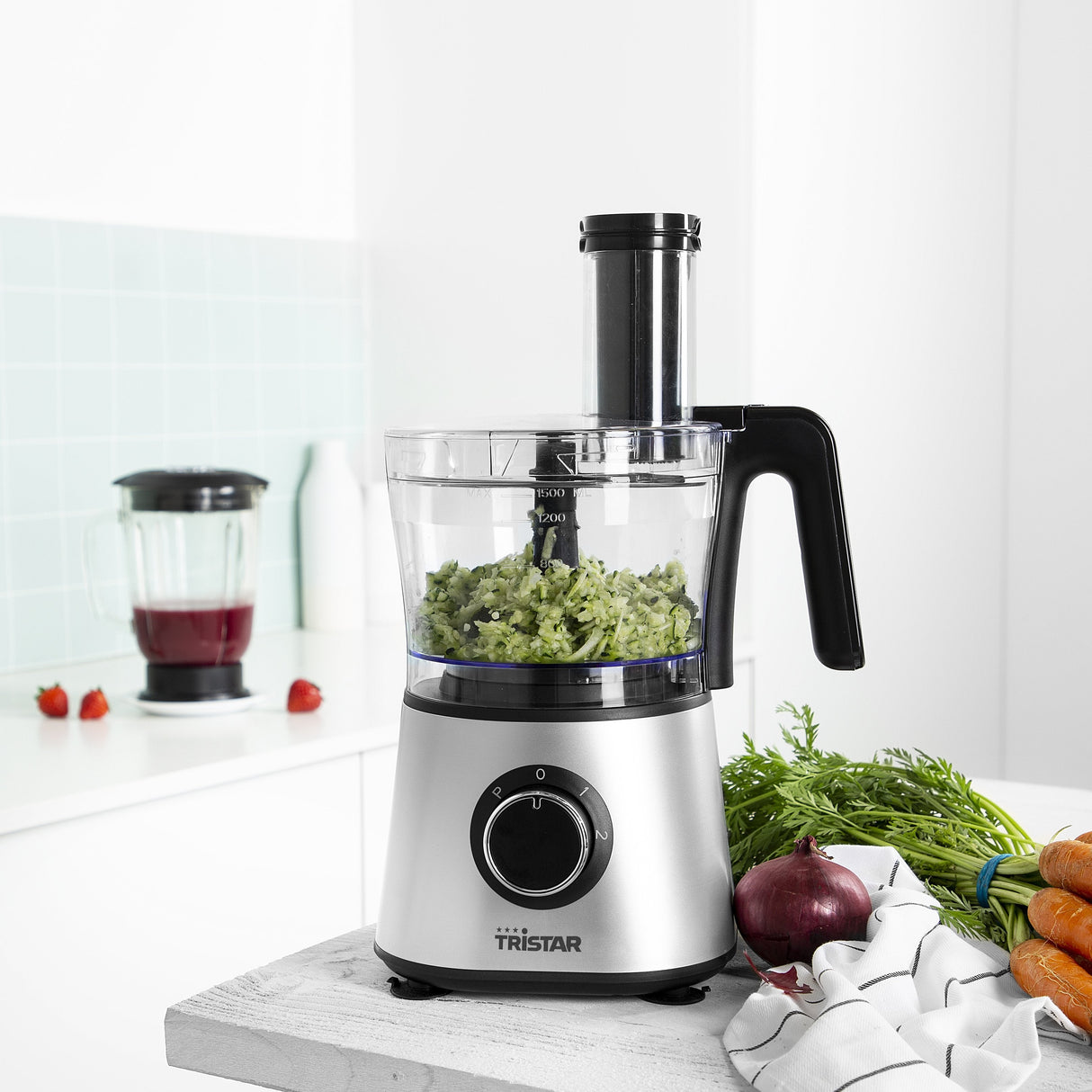 EAN 8713016085436 - Tristar MX-4823 robot de cocina 600 W 1,5 L Negro, Acero inoxidable, Transparente imagen 19