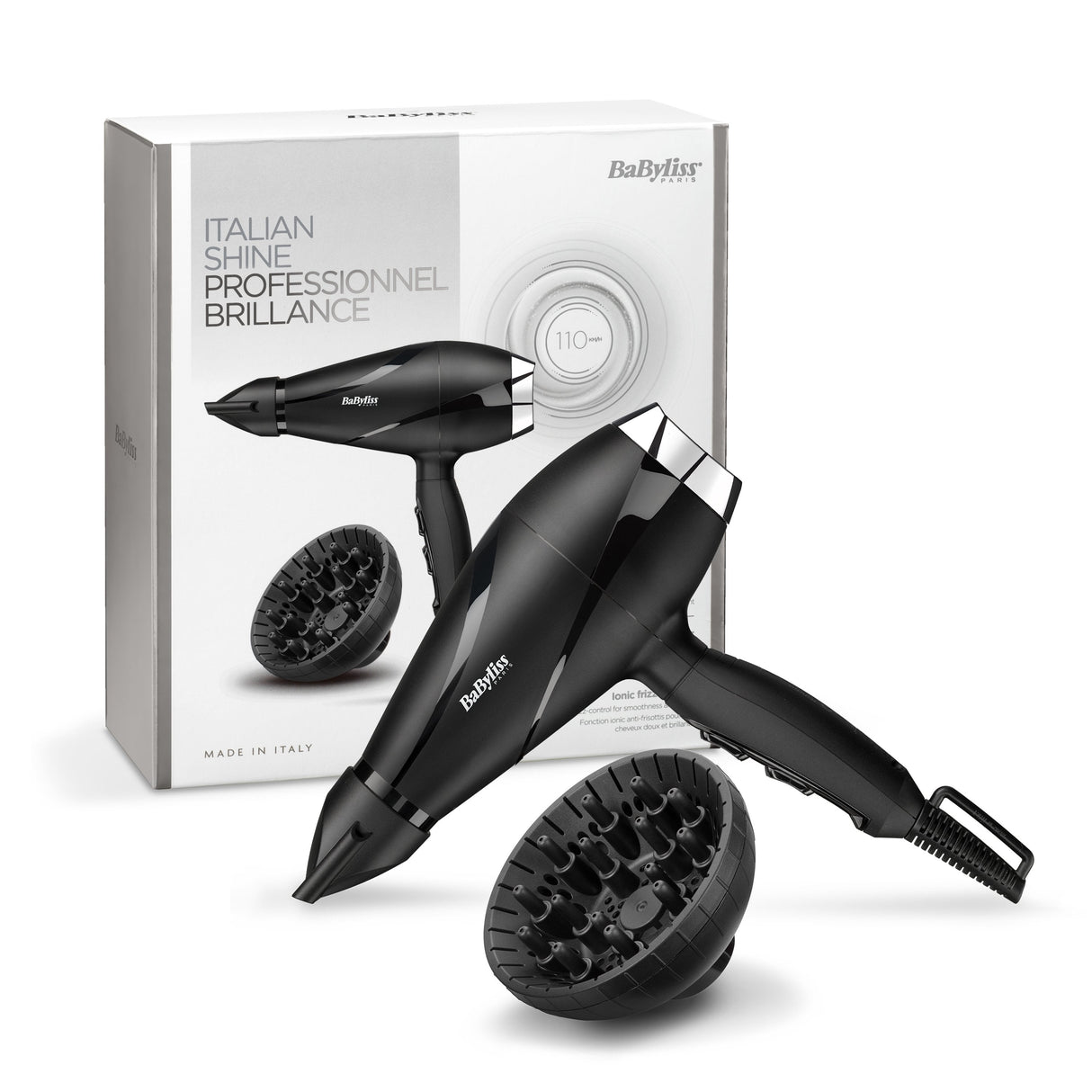 Secador Pelo Ac Babyliss 6713de Dryer 2300w Dif Ionico Negroplata